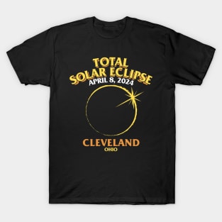 Total Solar Eclipse 2024 - Cleveland, Ohio T-Shirt